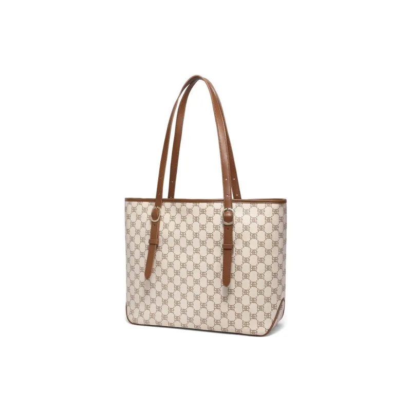 BELLE Artificial Leather Tote Bag Shopping Bag Handbag Shoulder Bag Women's Letter Print-2