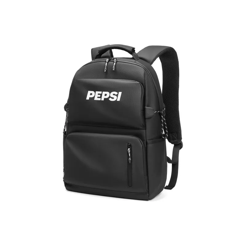 Pepsi PU Laptop Bag Backpack Tubas Unisex Black/White-1