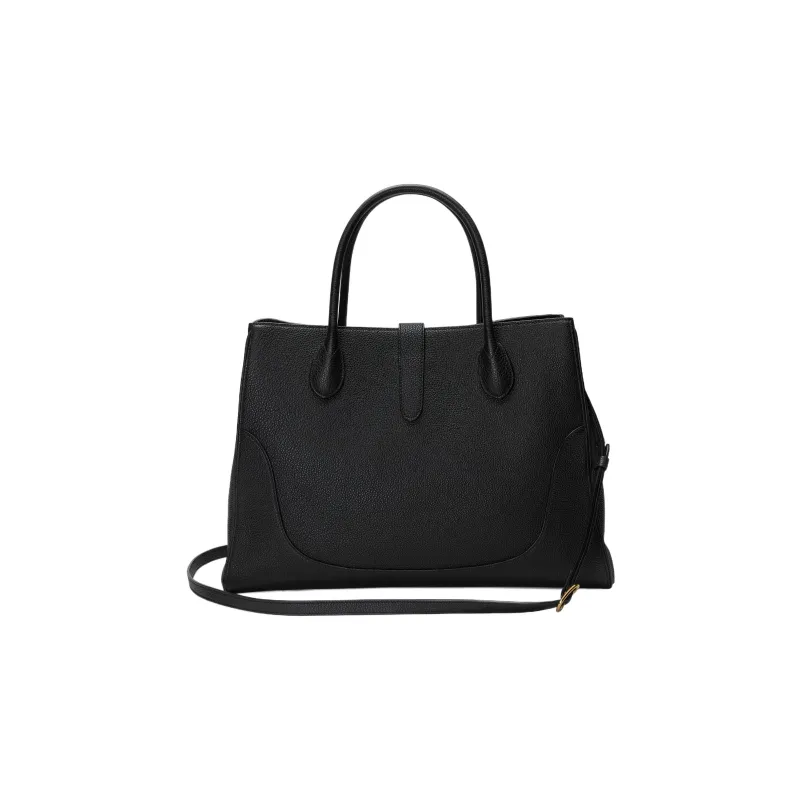 GUCCI Jackie 1961 Leather Tote Handbags Shoulder Bags Medium Size Unisex Black-3