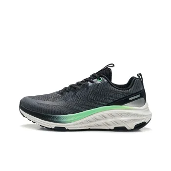 XTEP Kunwu Cushioning Breathable Low Top Running Shoes Men's Gray Black