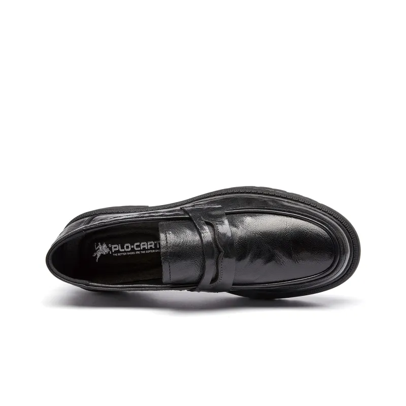 PLO CART Dress Shoes Men Low Top Black/Brown-3