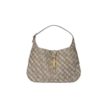 GUCCI Jackie 1961 Leather Crescent Shoulder Bag Shoulder Bag Women's Brown
