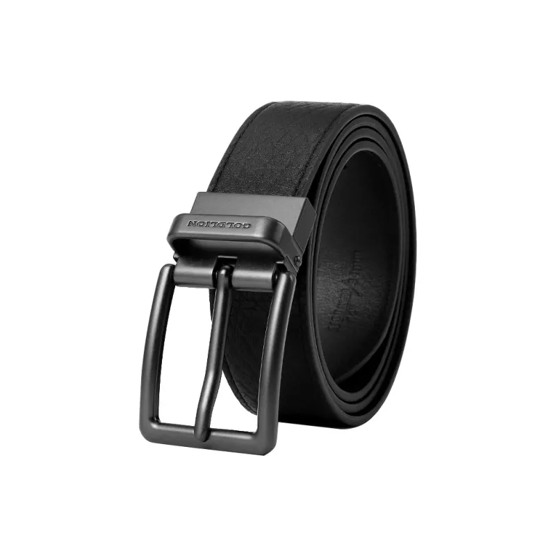 GOLDLION Top Grain Cow Leather Belts Men's Multiple Colors Width 3.5CM-0