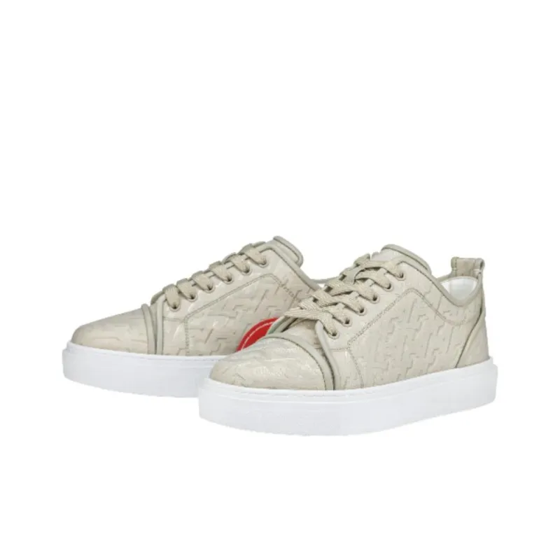 CL Low Top Skateboard Shoes Men's Beige-2