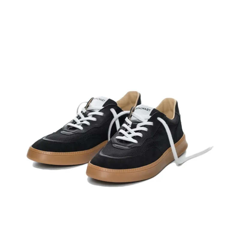 SPALWART Smash Low Top Skateboard Shoes Unisex Black-1