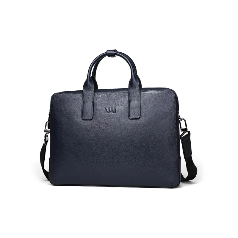 ELLE HOMME Cow Leather Crossbody Bag Regular Unisex Solid Color-15