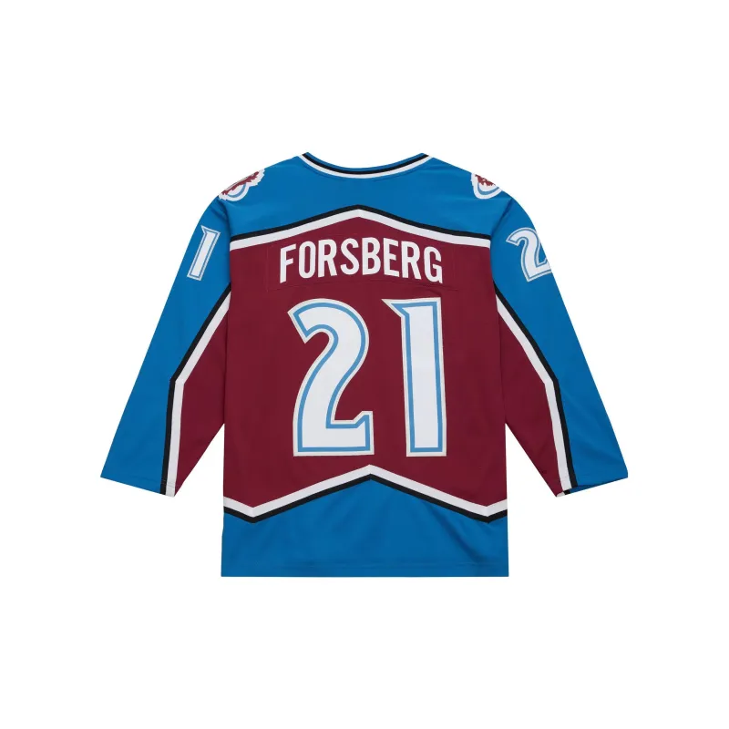 Mitchell Ness 1995/96 Peter Forsberg Colorado Avalanche Power Play Player Jersey-1