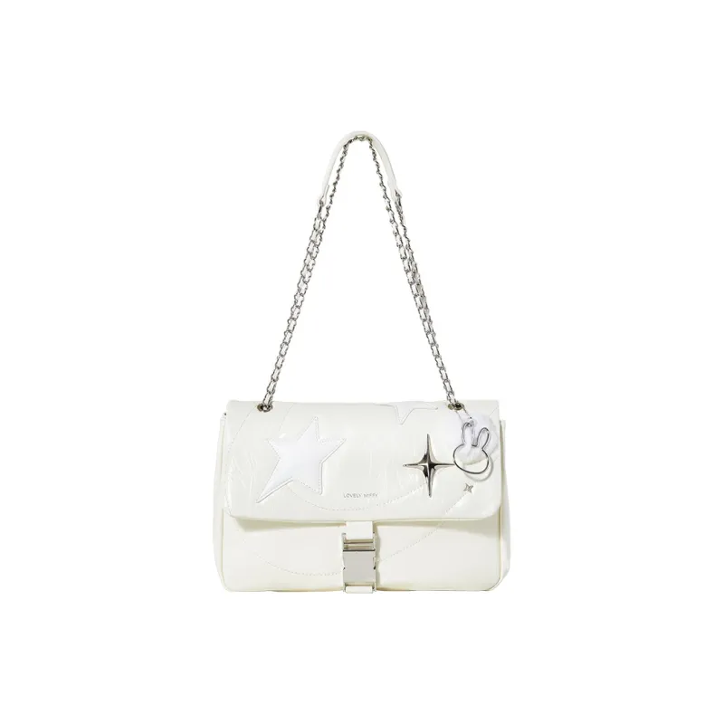 Miffy PU Shoulder Bag, Hobo Bag, Crossbody Bag, Shoulder Bag Women's Black/White-8