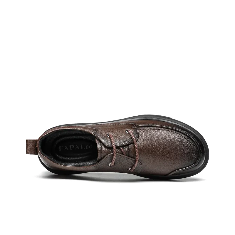 FAPAI Men's Casual Shoes Men Low Top Black-9