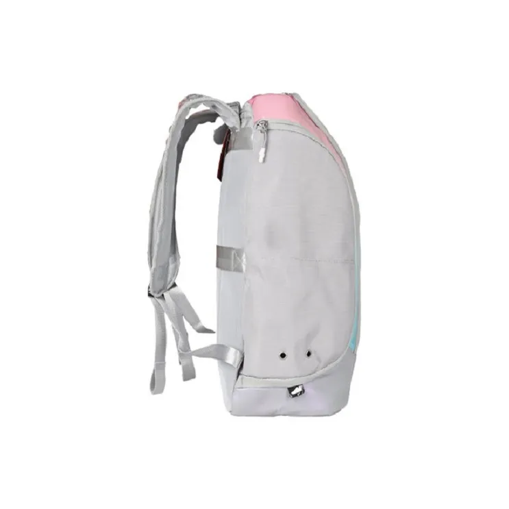 Midian Polyester Basketball Bag Backpack Large Size Unisex Blue Pink-3