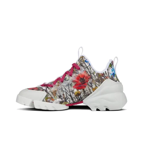 DIOR D-Connect Casual Shoes Women's Low-Top White/Multicolor