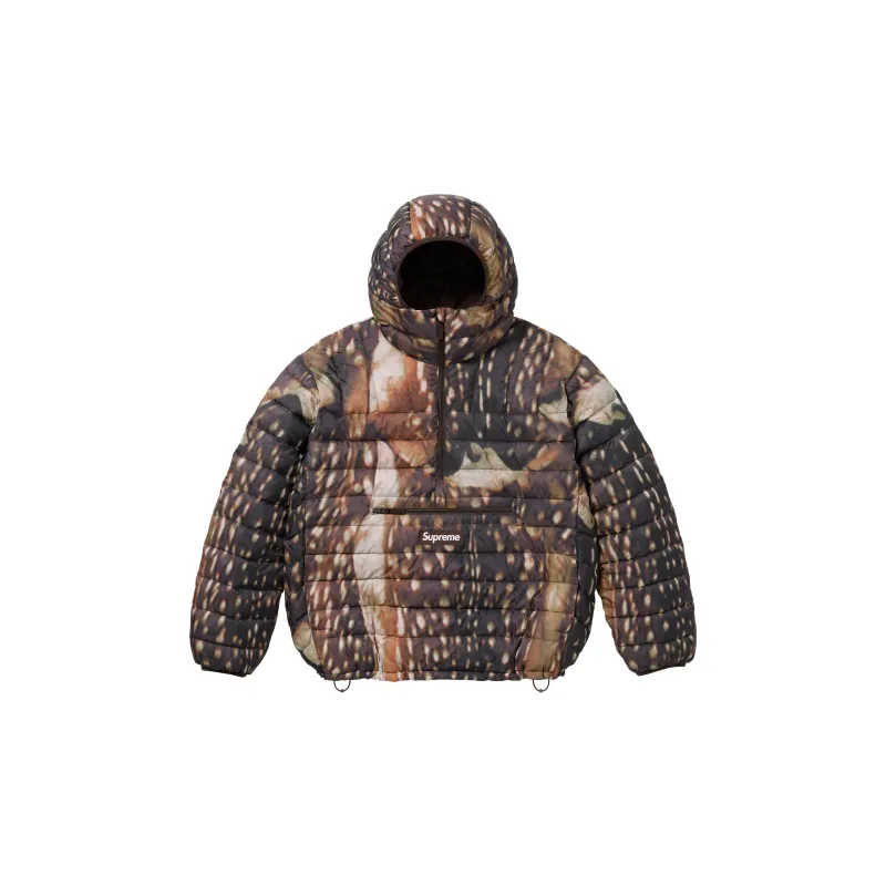 Supreme Micro Down Half Zip Hooded Pullover - POIZON