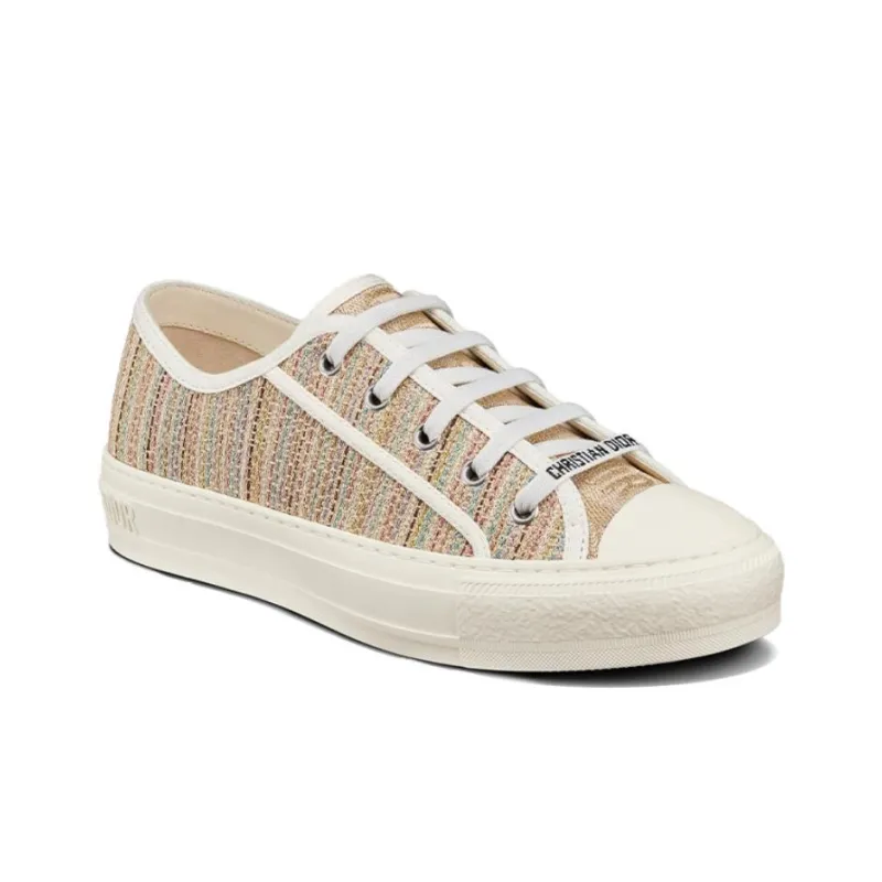 DIOR Walk'n'Dior Low Top Stylish Skateboarding Shoes Women's Light Brown-1