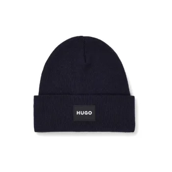 HUGO BOSS Cotton Beanies Men's Black