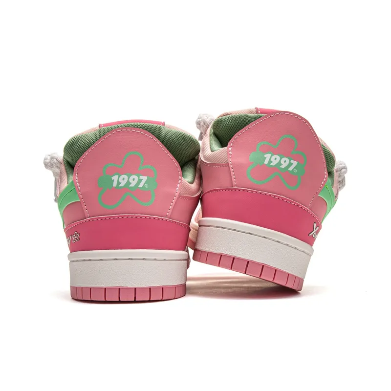 Youthloser Low Top Skateboard Shoes Unisex Pink-4
