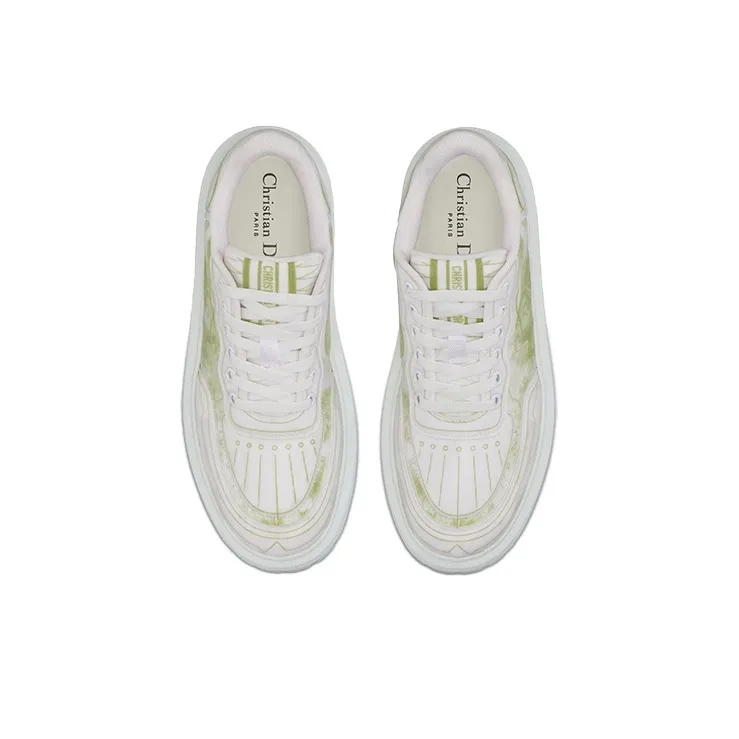 DIOR Addict Skateboard Shoes Women's Low-Top Yellow-4