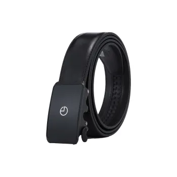 GOLDLION Cow Leather Belts Men's Matte Black/Black 3.2CM