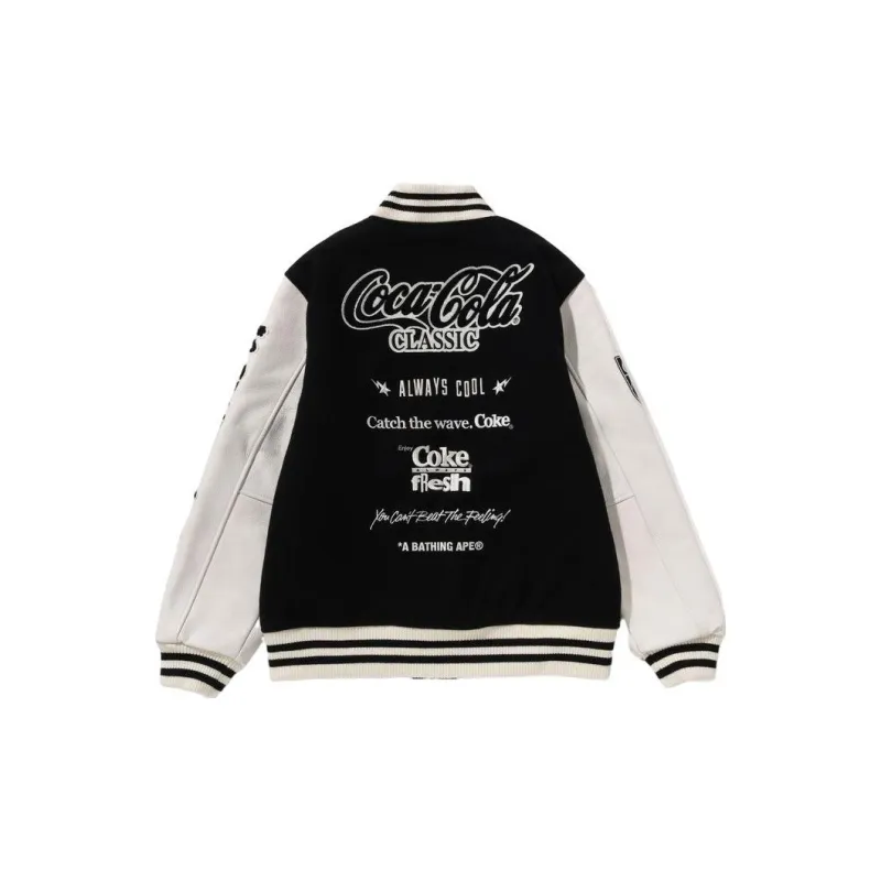 A BATHING APE X Coca Cola Varsity Jacket-1
