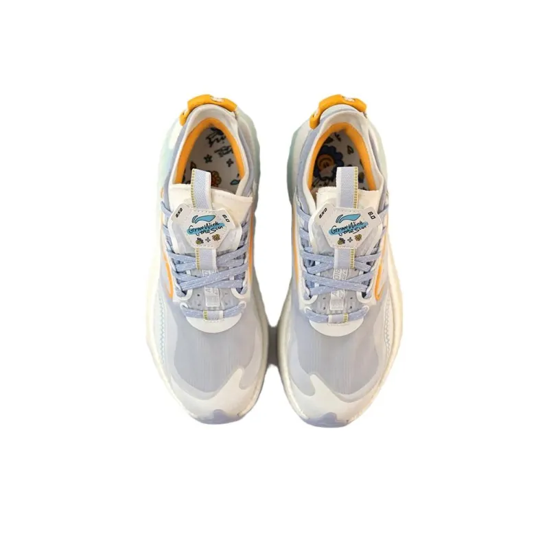 LiNing Exceed 6 Durable Breathable Low Top Casual Shoes Women's White Purple-3