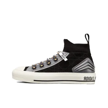 DIOR Walk'n'Dior Platform Shoes Stylish Skateboarding Shoes Women's Black