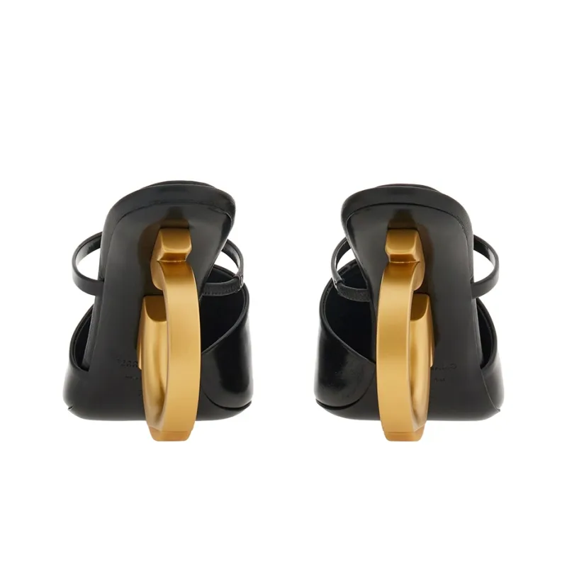 FERRAGAMO Elina 70mm Sculpted-heel Leather Mules-4
