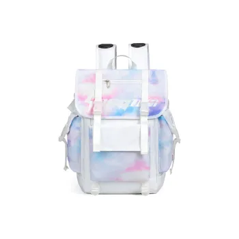 LOVERPUSS Polyester Backpack Unisex Dazzling Color White