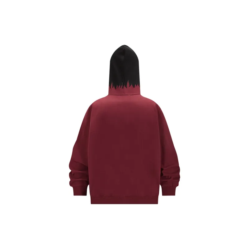 KAKAZZY Sweatshirts Unisex Burgundy-2