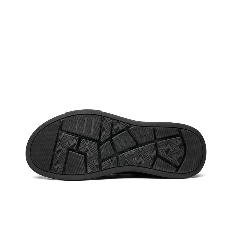 FAPAI Men's Casual Shoes Men Low Top Black-11