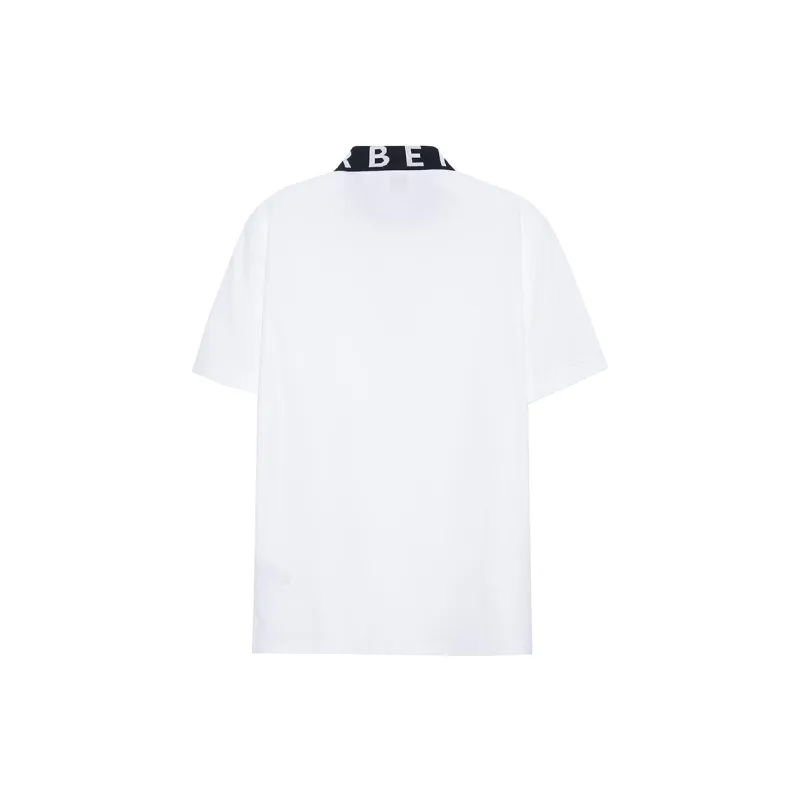 Burberry Ryland Collar Logo Polo White/Black-1