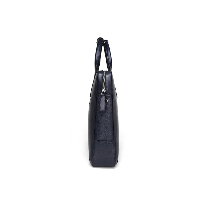 ELLE HOMME Cow Leather Crossbody Bag Regular Unisex Solid Color-18