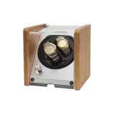 Bamboo Wood+Silver[2 Watch Slots]