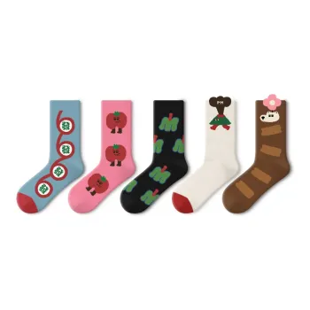 Primeet Mid Calf Socks Women's 5 Pack