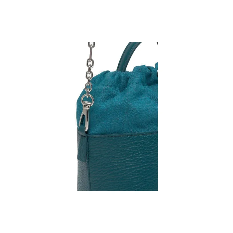 Maison Margiela 5AC Cow Leather Bucket Bag Shoulder Bag, Handbag Trumpets Women's Dark Green-5
