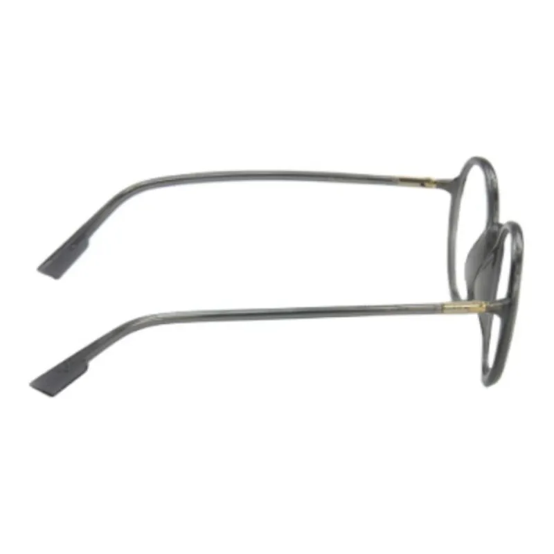 DIOR Plastic Acetate Round Eyeglass Frames Unisex Gray-2
