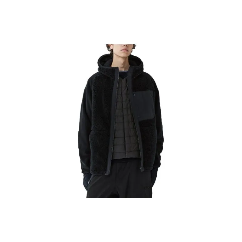 White Mountaineering X UNIQLO White Mountaineering Co titled Series Sweatshirts Unisex Black-1