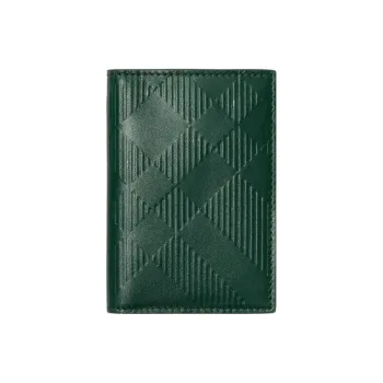 Burberry Calfskin Card Holder Men's Vine Green