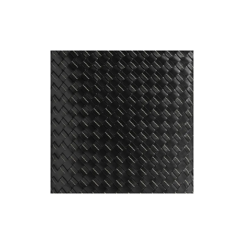 Bottega Veneta Intrecciato Calfskin Tote Bag, Shopping Bag, Handbag Trumpets Men's Black/Natural-3