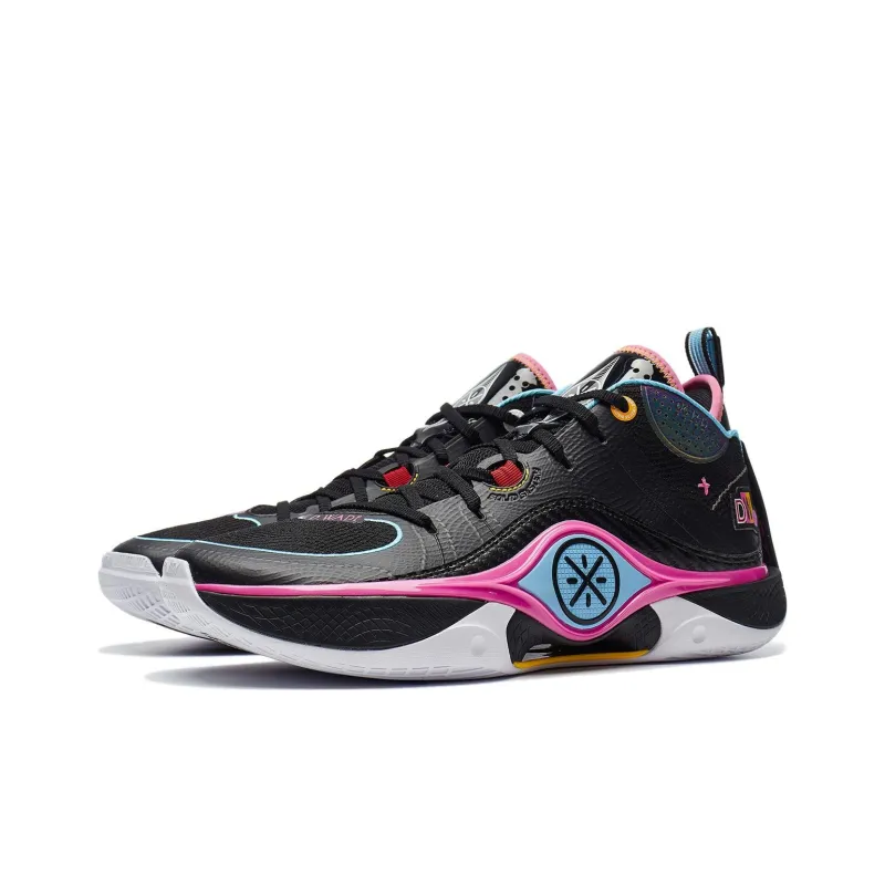 LiNing Wade Shadow 5 Cushioned Slip Resistant Low Top Basketball Shoes Men's Black-2
