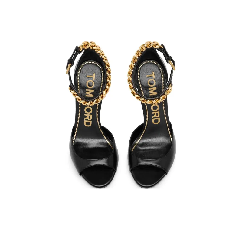 TOM FORD One Strap Sandals 10.5cm Women's Black-3