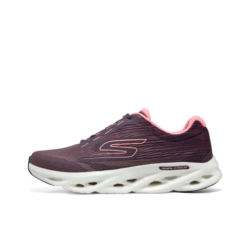 Skechers Go Run Speed Durable Breathable Low-Top Running Shoes Women's Deep Plum Red-0