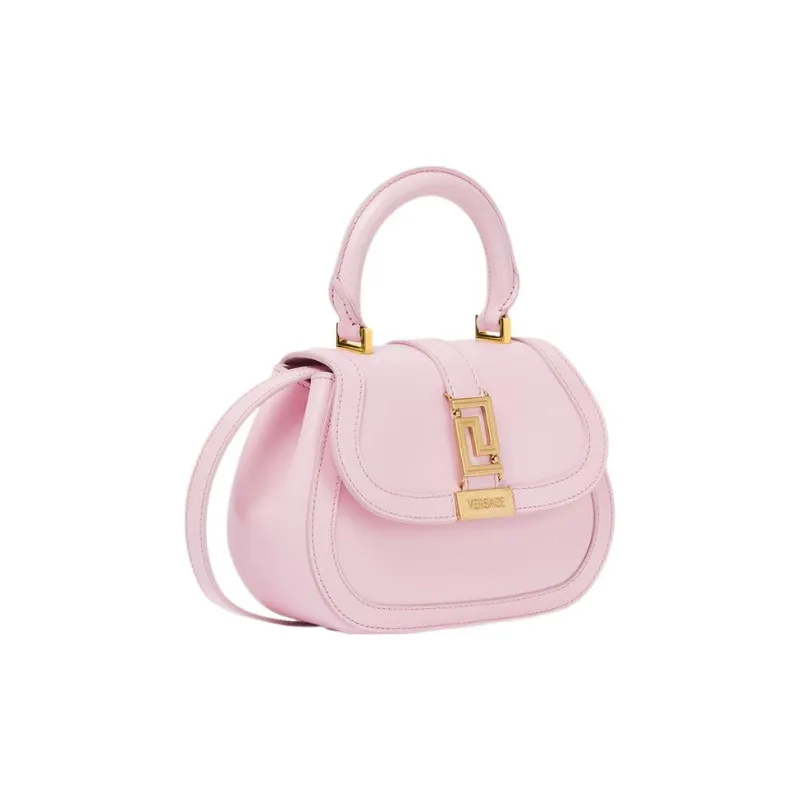 VERSACE Greca Goddess Cow Leather Shoulder Bag Crossbody Bag Handbag Mini Women's Pink-1