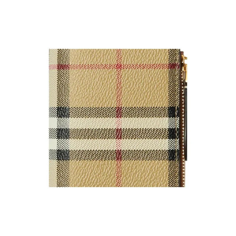 Burberry Polyurethane Wallet Small Size Women's Archive Beige-4