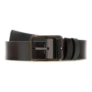 MONTBLANC Square Buckle Reversible Belt