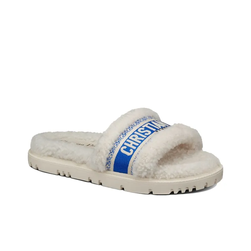 DIOR Dway Rubber Sole Slide Slippers Women's Lake Blue-2