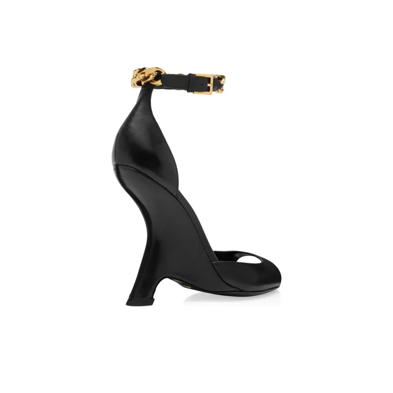 TOM FORD One Strap Sandals 10.5cm Women's Black-4