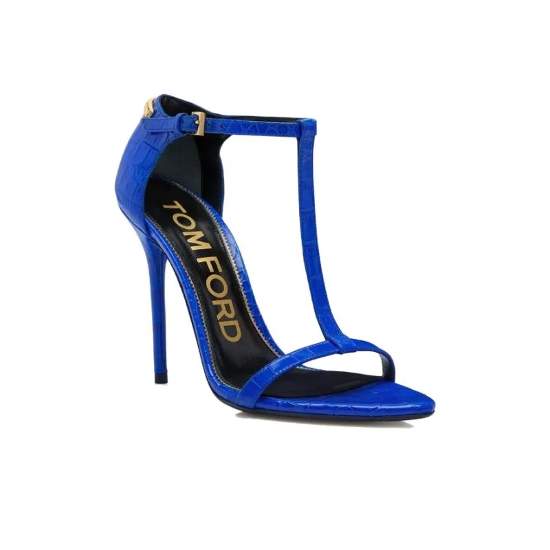 TOM FORD One Strap Sandals 10.5cm Women's Blue-1