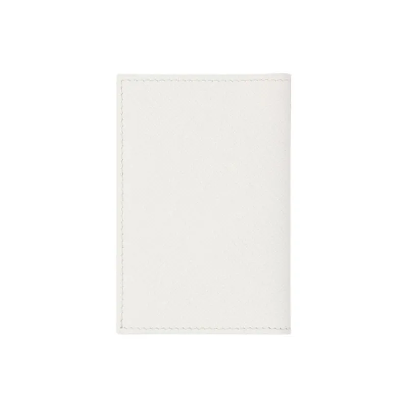 PRADA Saffiano Leather Card Holder Regular Men's White-2