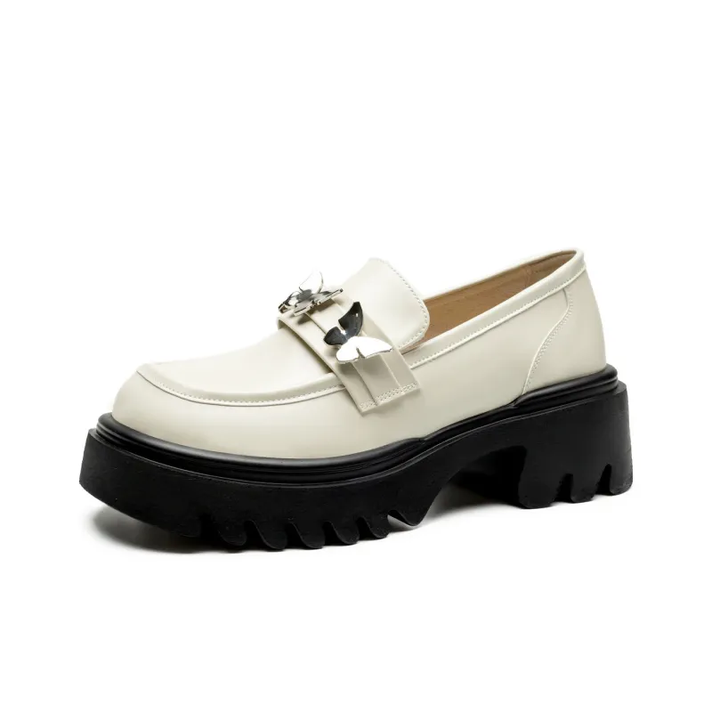 FLOSSIE Loafers Women's White/Black-6