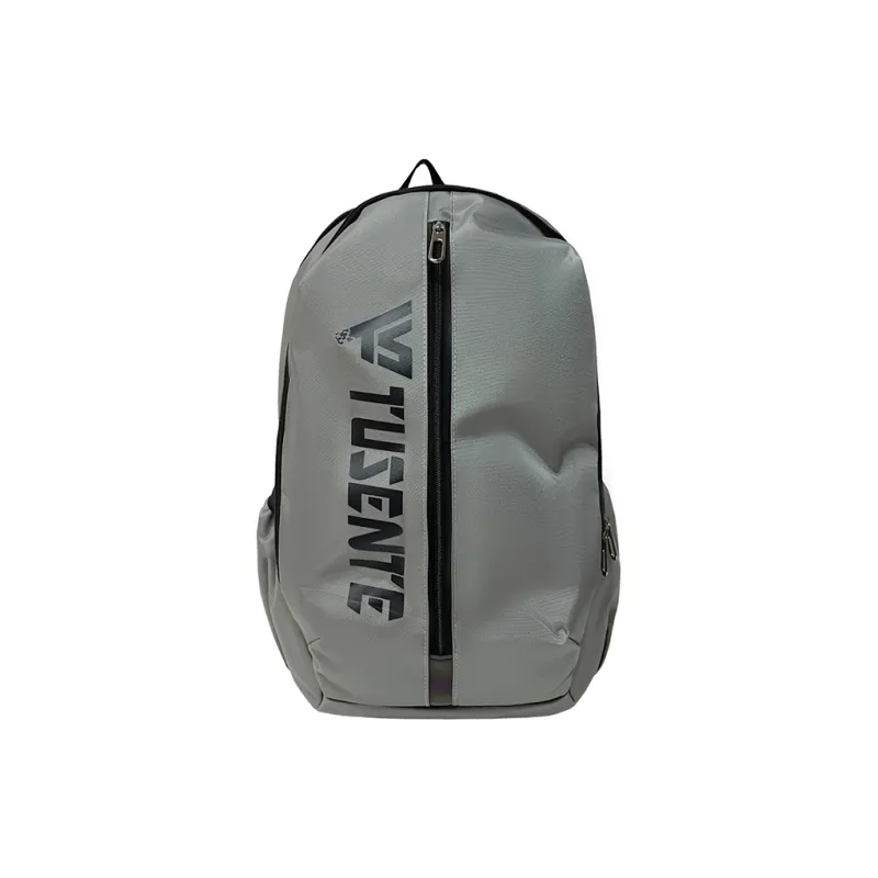 Deli Bear Oxford Backpack Large Size Unisex Gray/Dark Gray/Black/Red-5