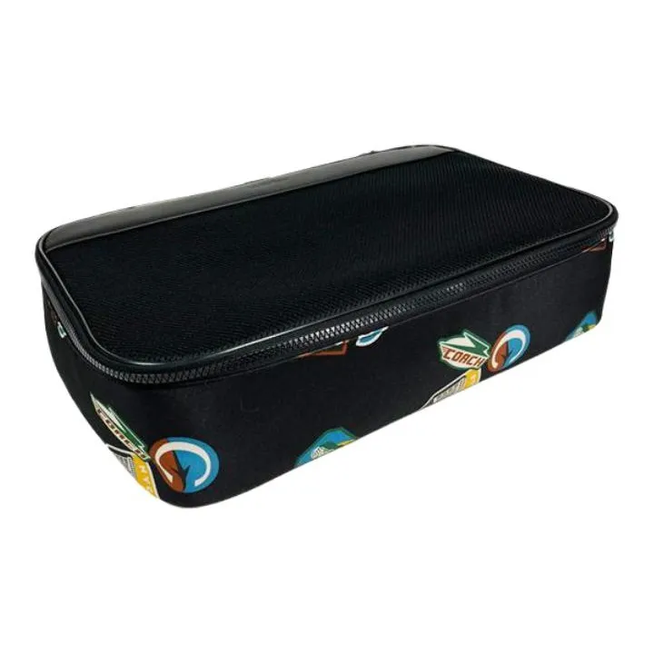 COACH Nylon And Leather Travel Bag Unisex Black-5